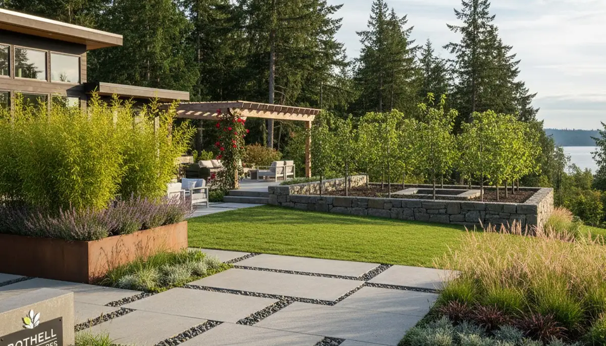 Landscaping team providing garden maintenance services in Seattle, WA