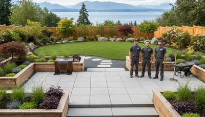 Landscaping crew serving Seattle, WA with professional yard maintenance and outdoor care services