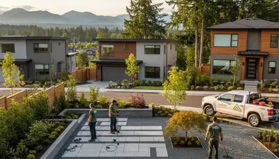 Seattle, WA landscaping service maintaining a well-kept commercial outdoor space