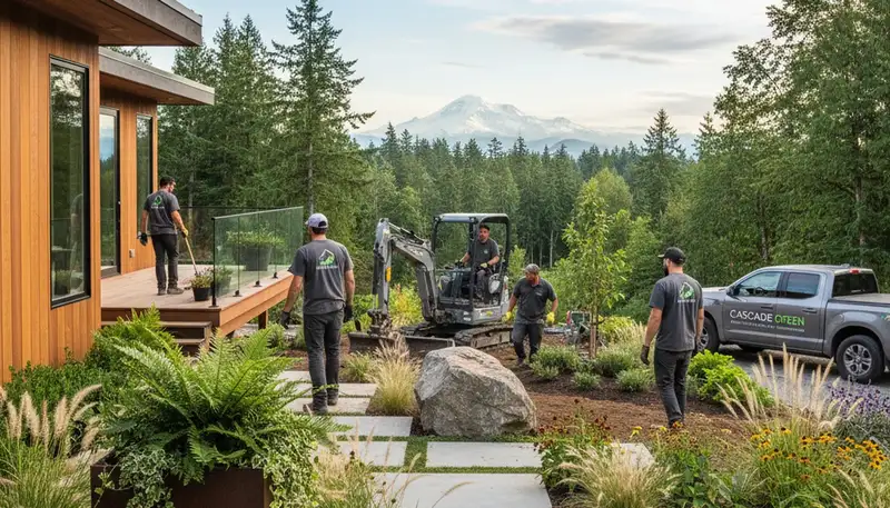 Seattle, WA landscaping team providing professional lawn care and garden maintenance